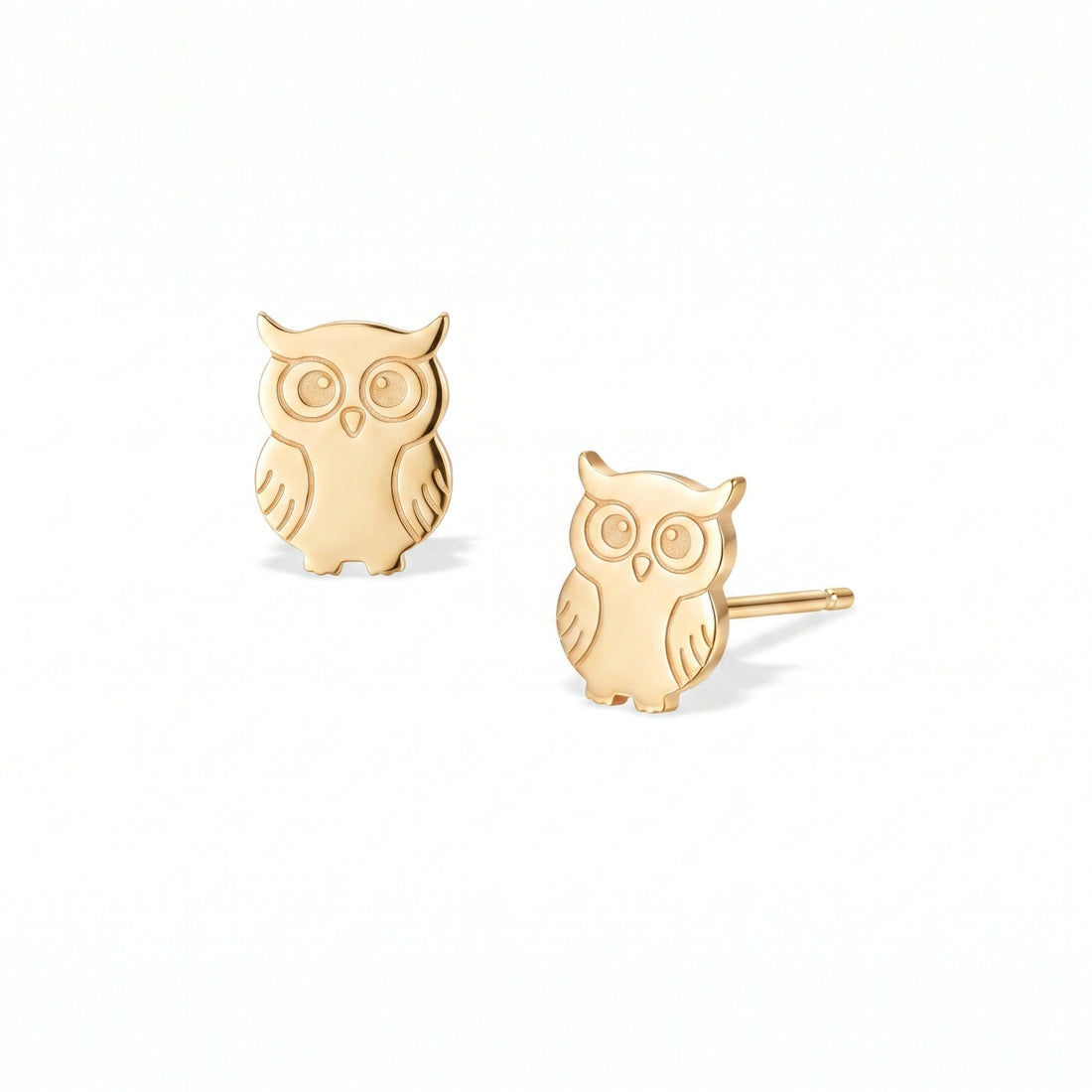 Horned Owl Stud Earrings