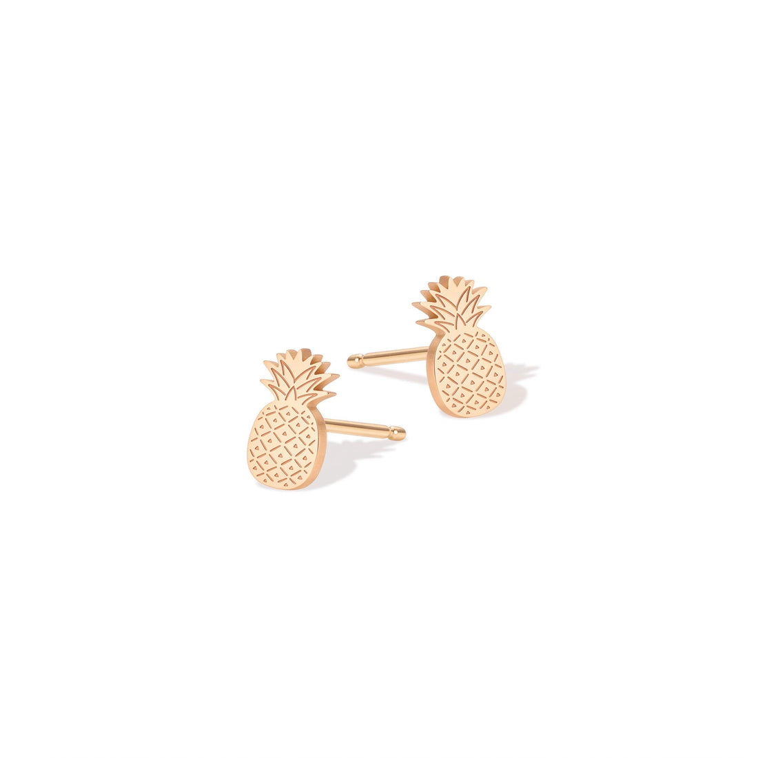 Pineapple Charm Stud Earrings