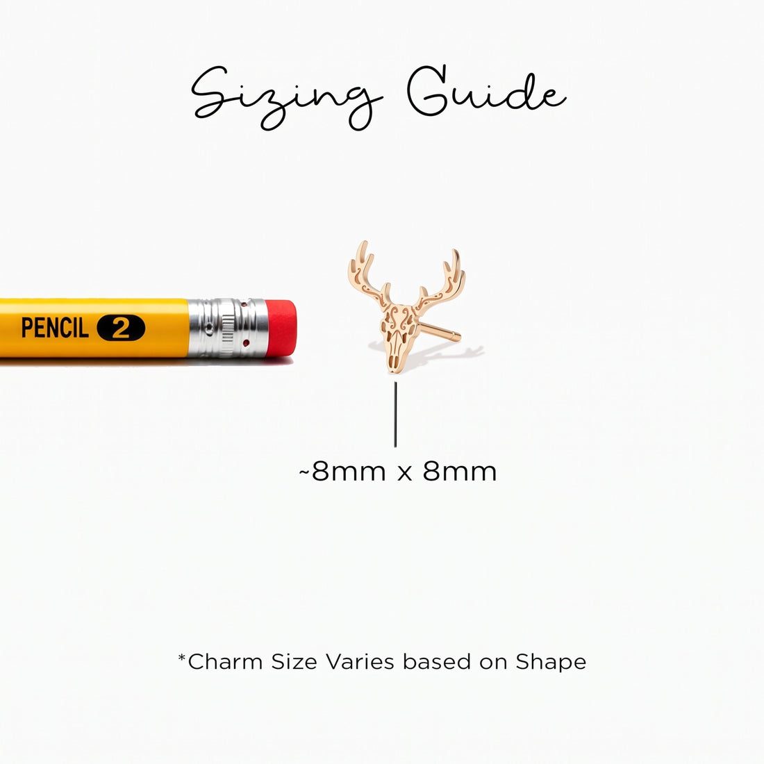 Deer Skull Stud Earrings