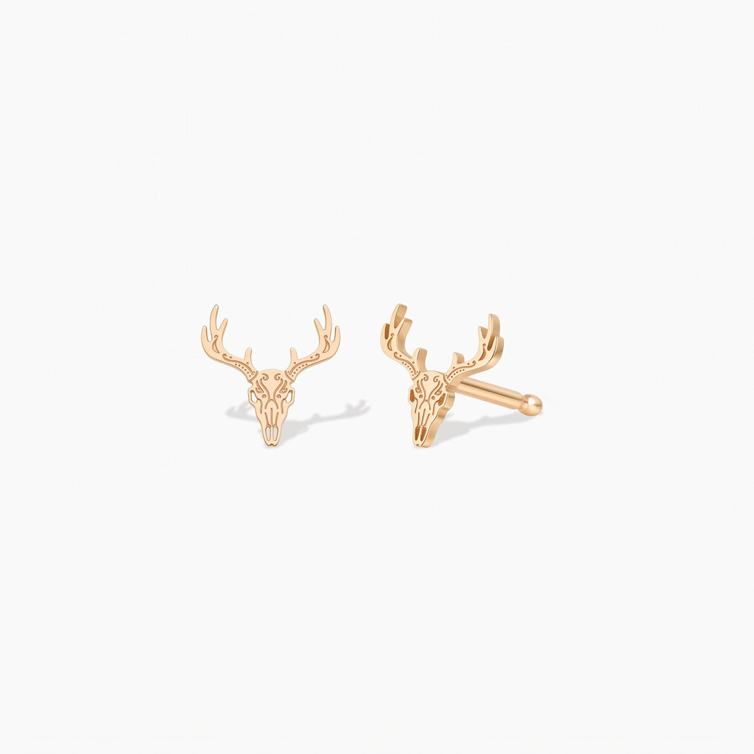 Deer Skull Stud Earrings
