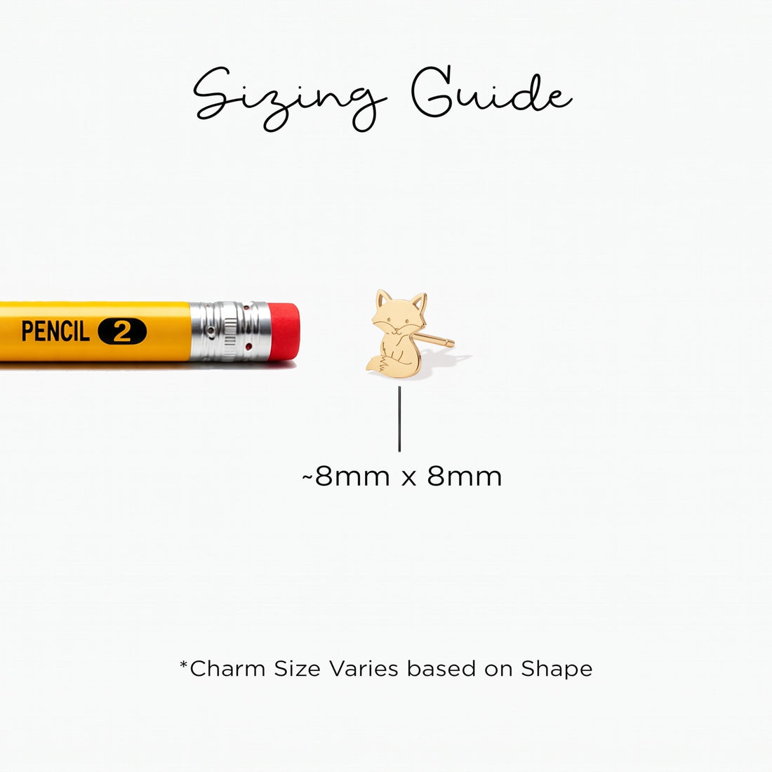 Fox Charm Stud Earrings