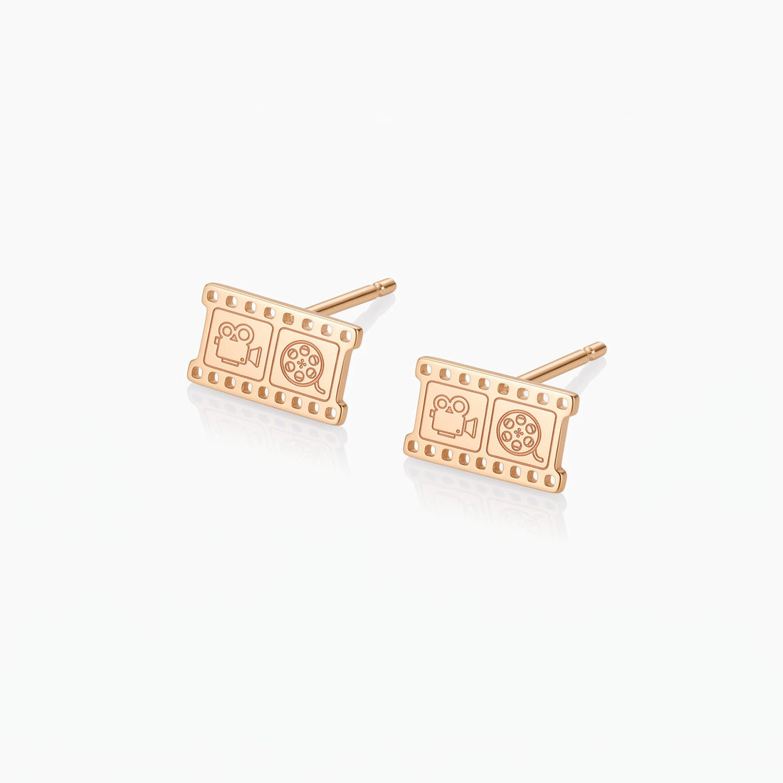 Movie Reel Charm Stud Earrings