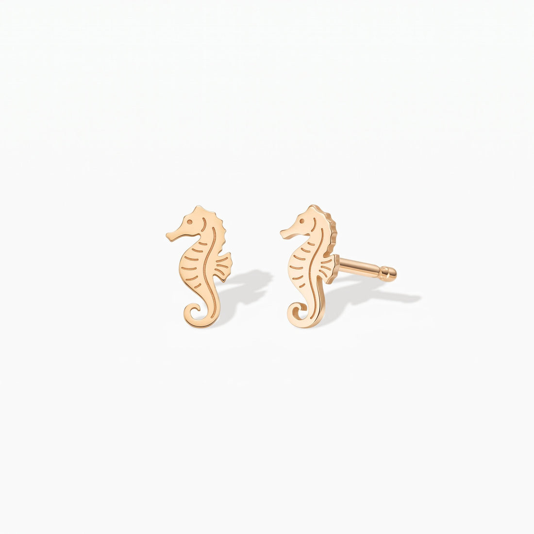 Seahorse Ocean Charm Stud Earrings