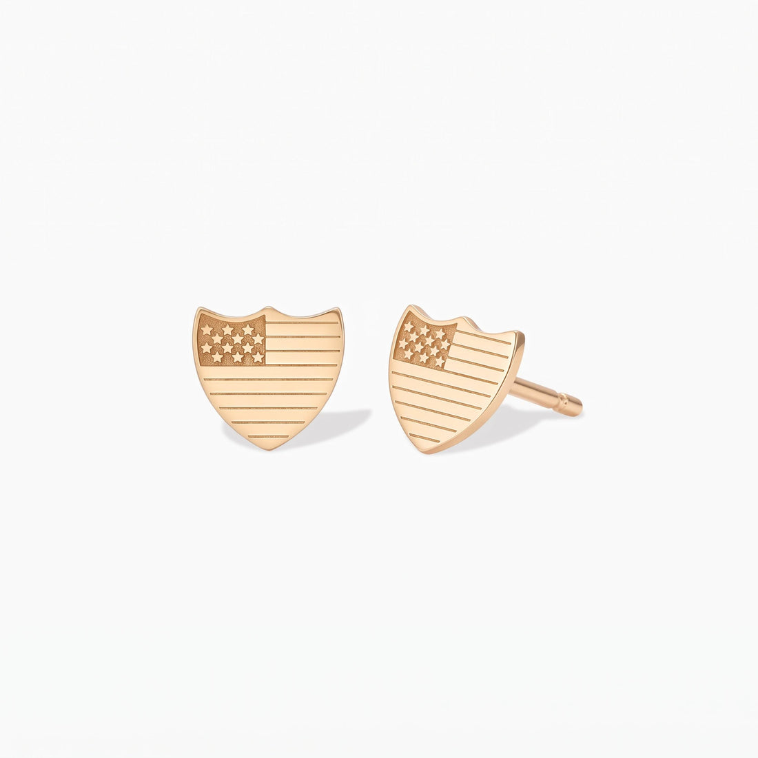 American Shield Stud Earrings