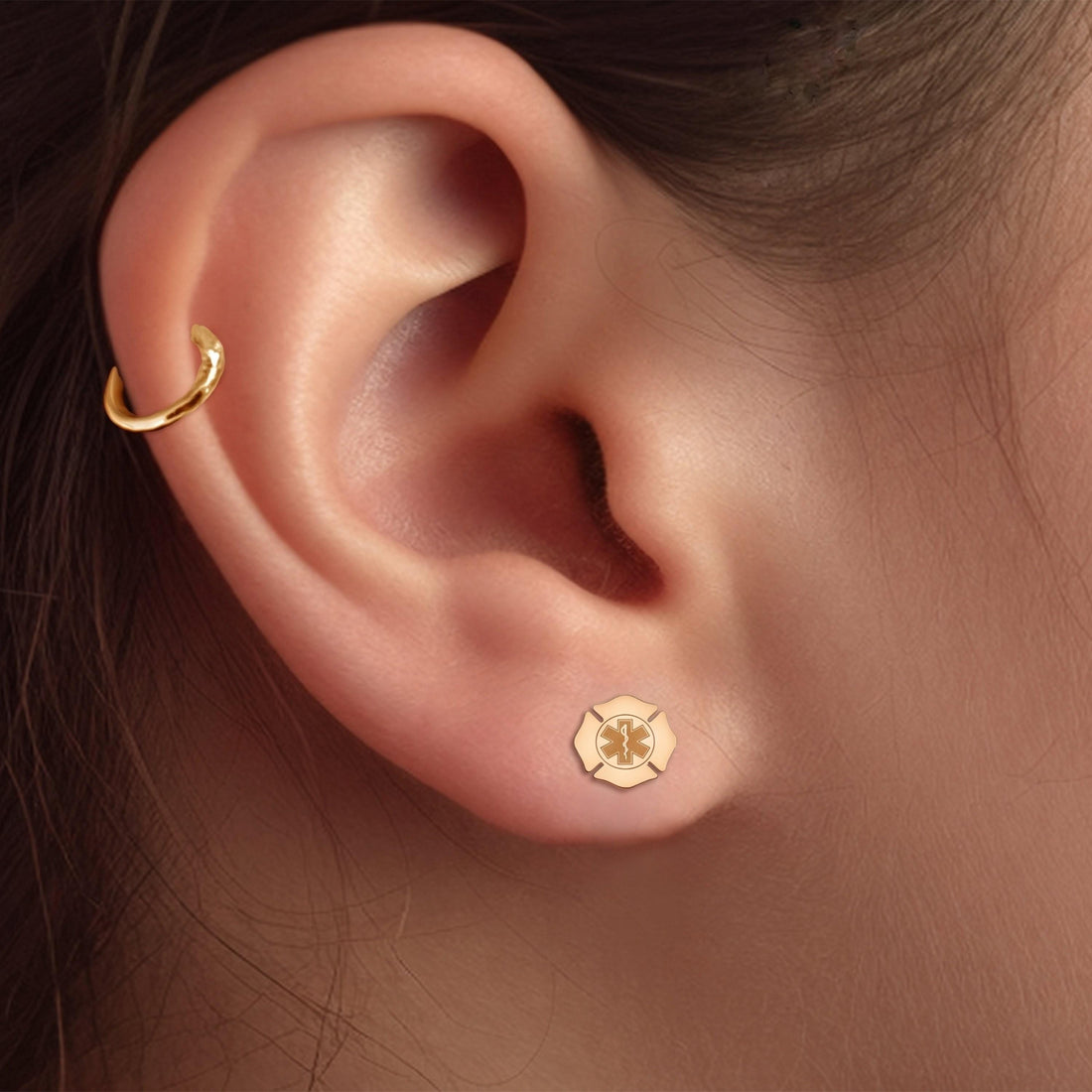 Star Of Life Stud Earrings