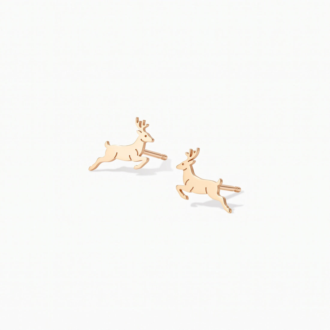 Leaping Deer Stud Earrings