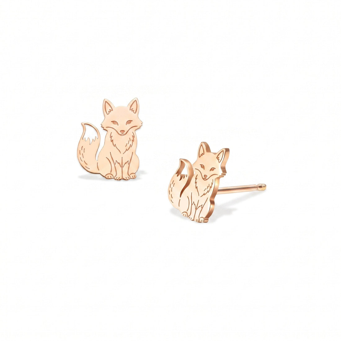 Sitting Fox Stud Earrings