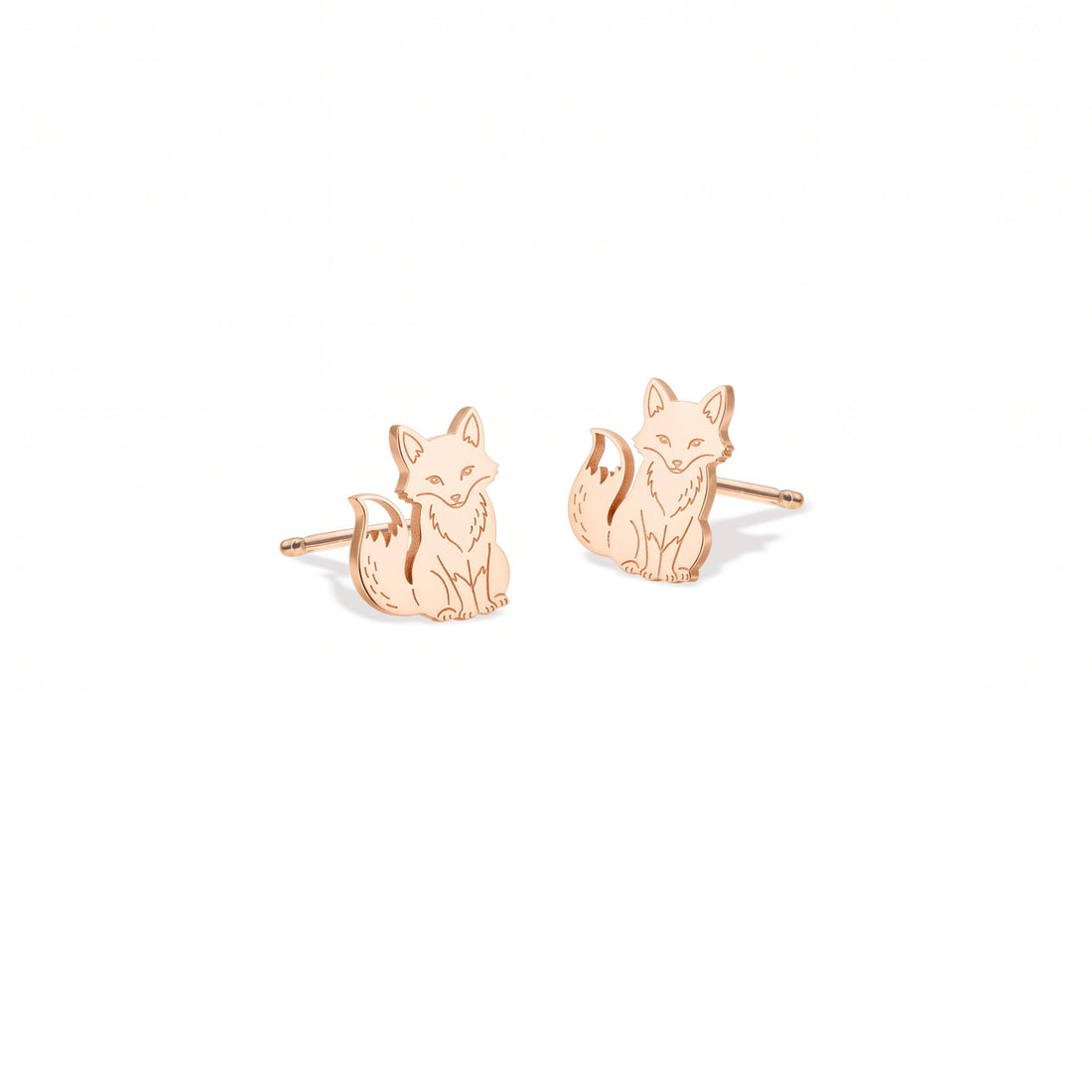 Sitting Fox Stud Earrings
