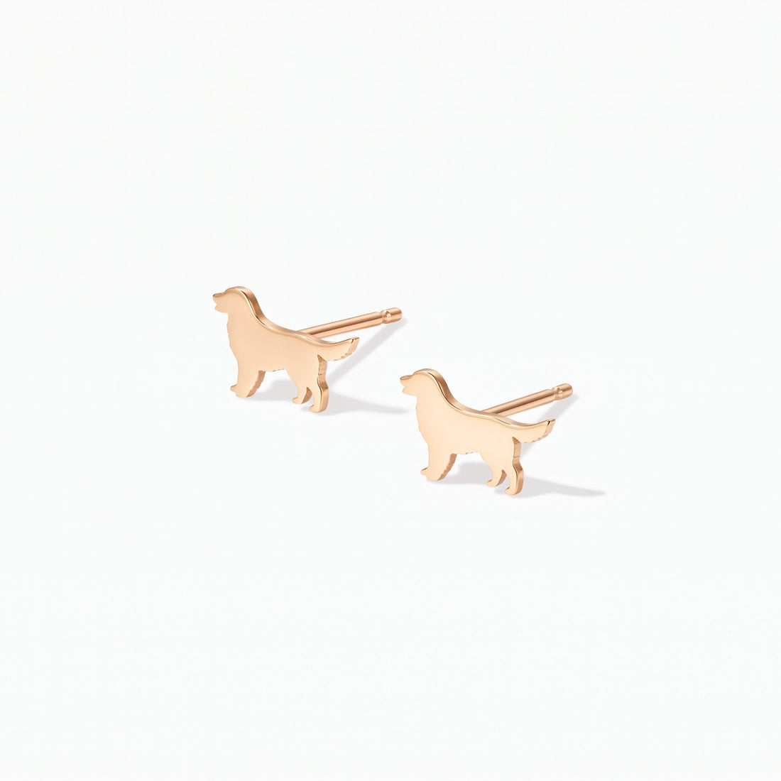Retriever Dog Charm Stud Earrings