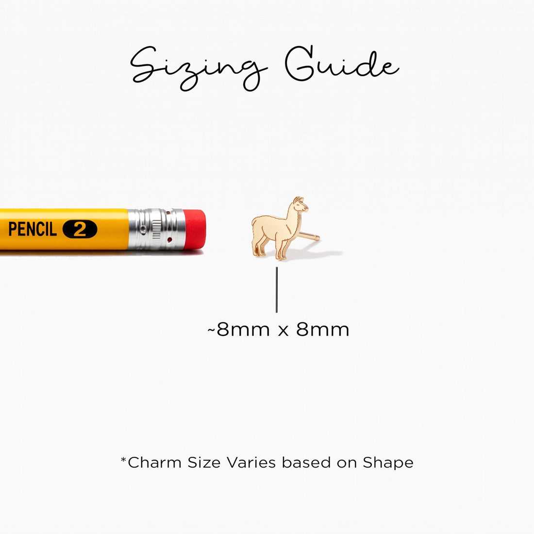 Llama Charm Stud Earrings