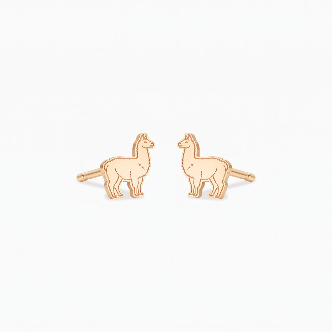 Llama Charm Stud Earrings