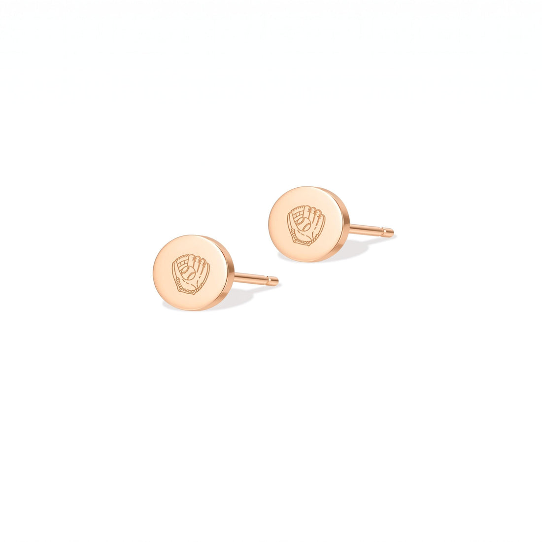 Baseball Glove Charm Stud Earrings