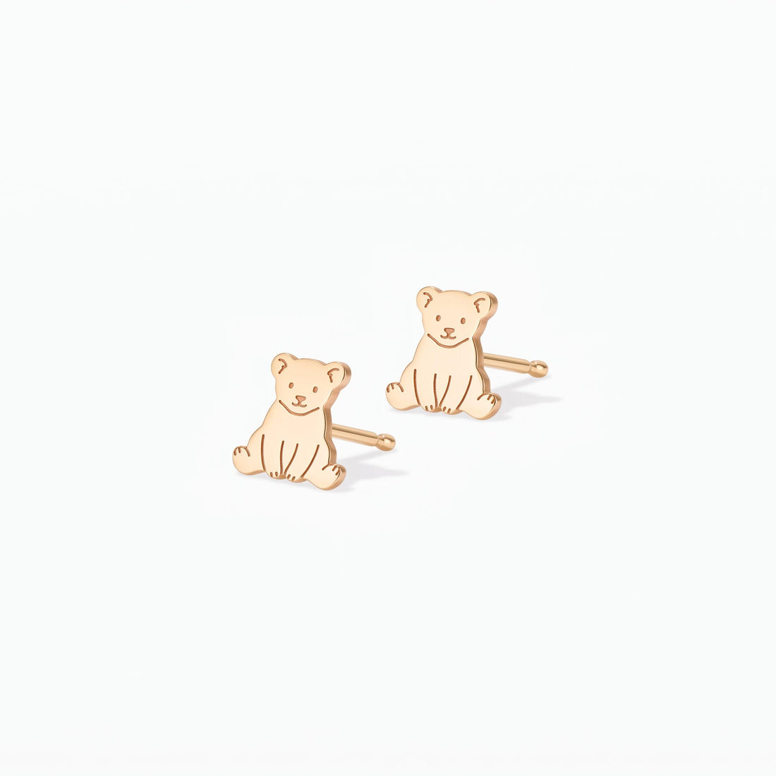 Sitting Teddy Bear Stud Earrings