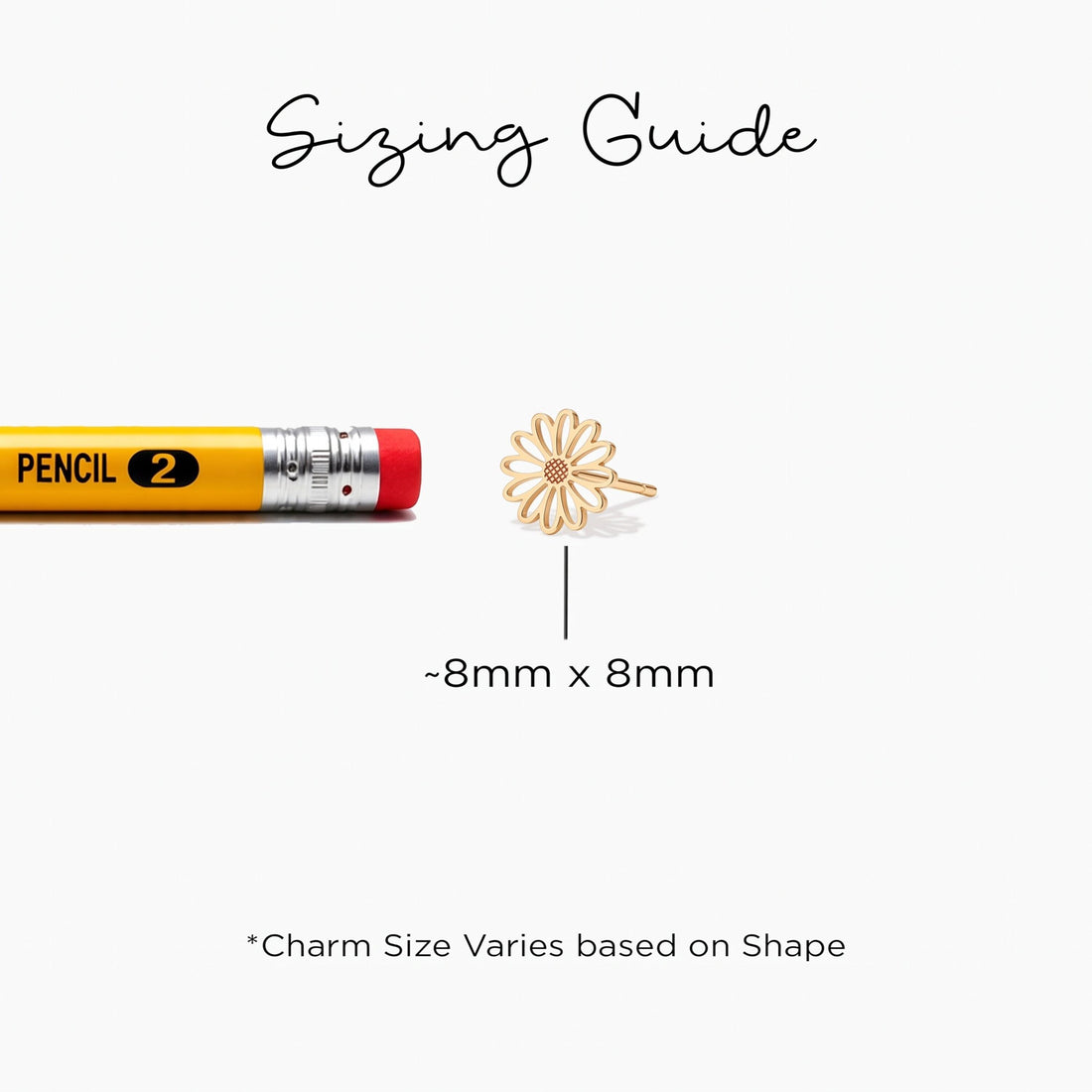 Daisy Flower Charm Stud Earrings