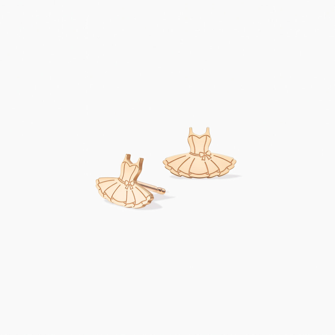 Ballet Dress Charm Stud Earrings
