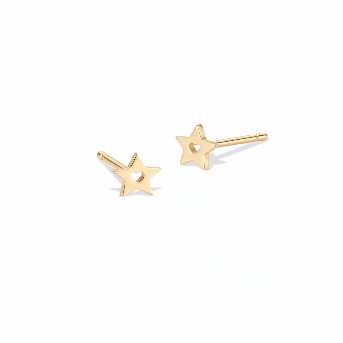 Heart Star Celestial Stud Earrings
