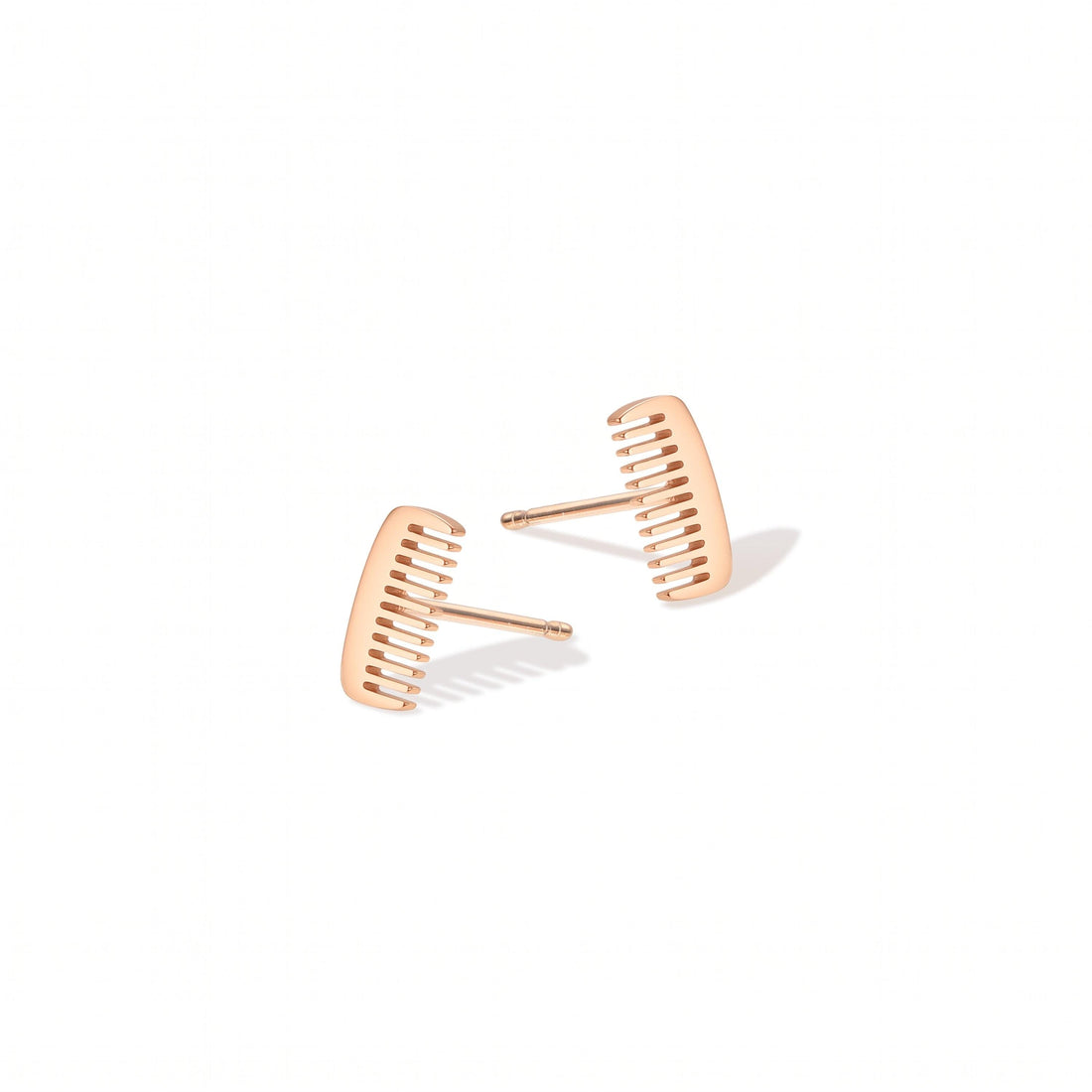 Hair Comb Charm Stud Earrings