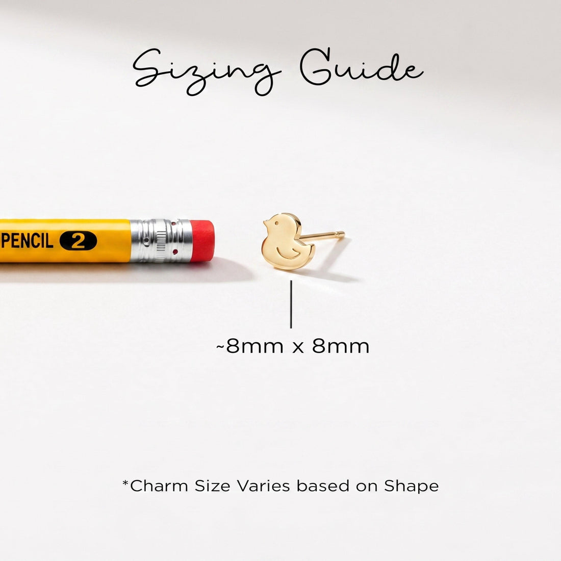 Duck Charm Stud Earrings