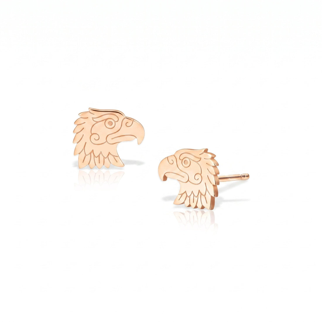Eagle Head Charm Stud Earrings