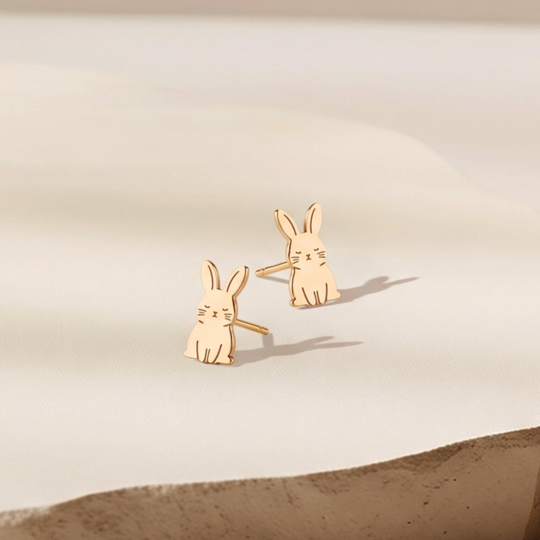 Rabbit Bunny Stud Earrings