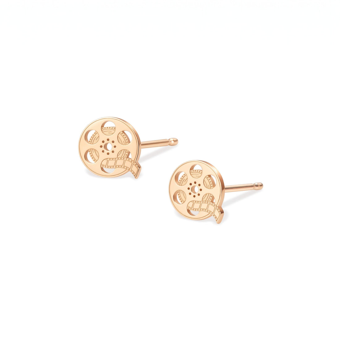 Film Reel Charm Stud Earrings