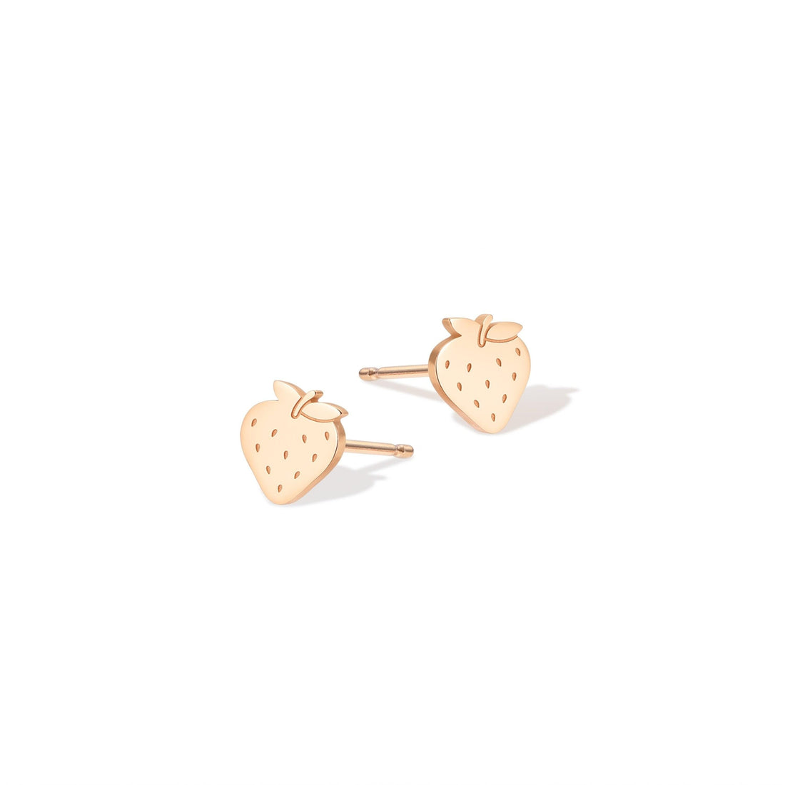 Strawberry Charm Stud Earrings
