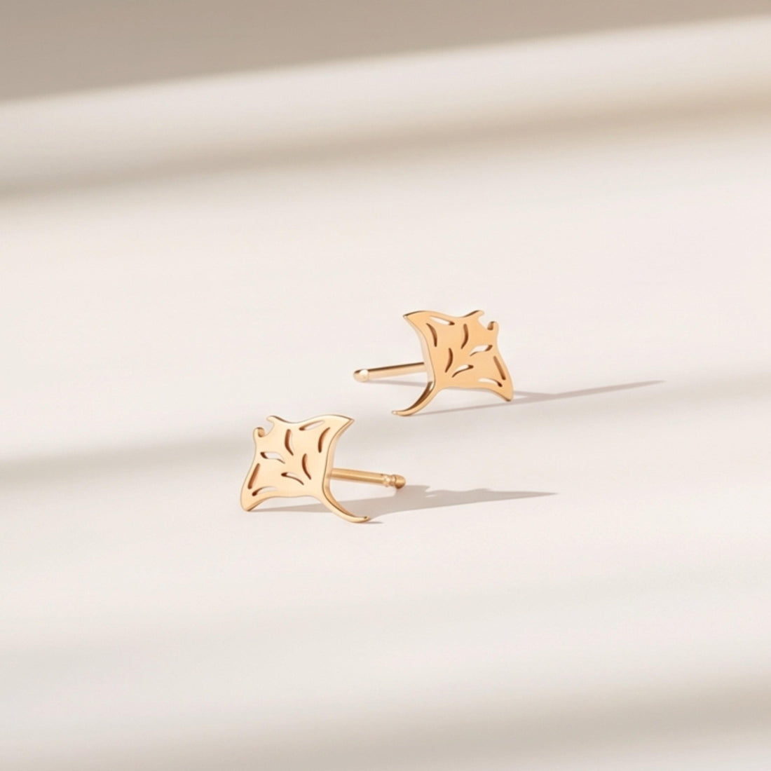 Manta Ray Stud Earrings