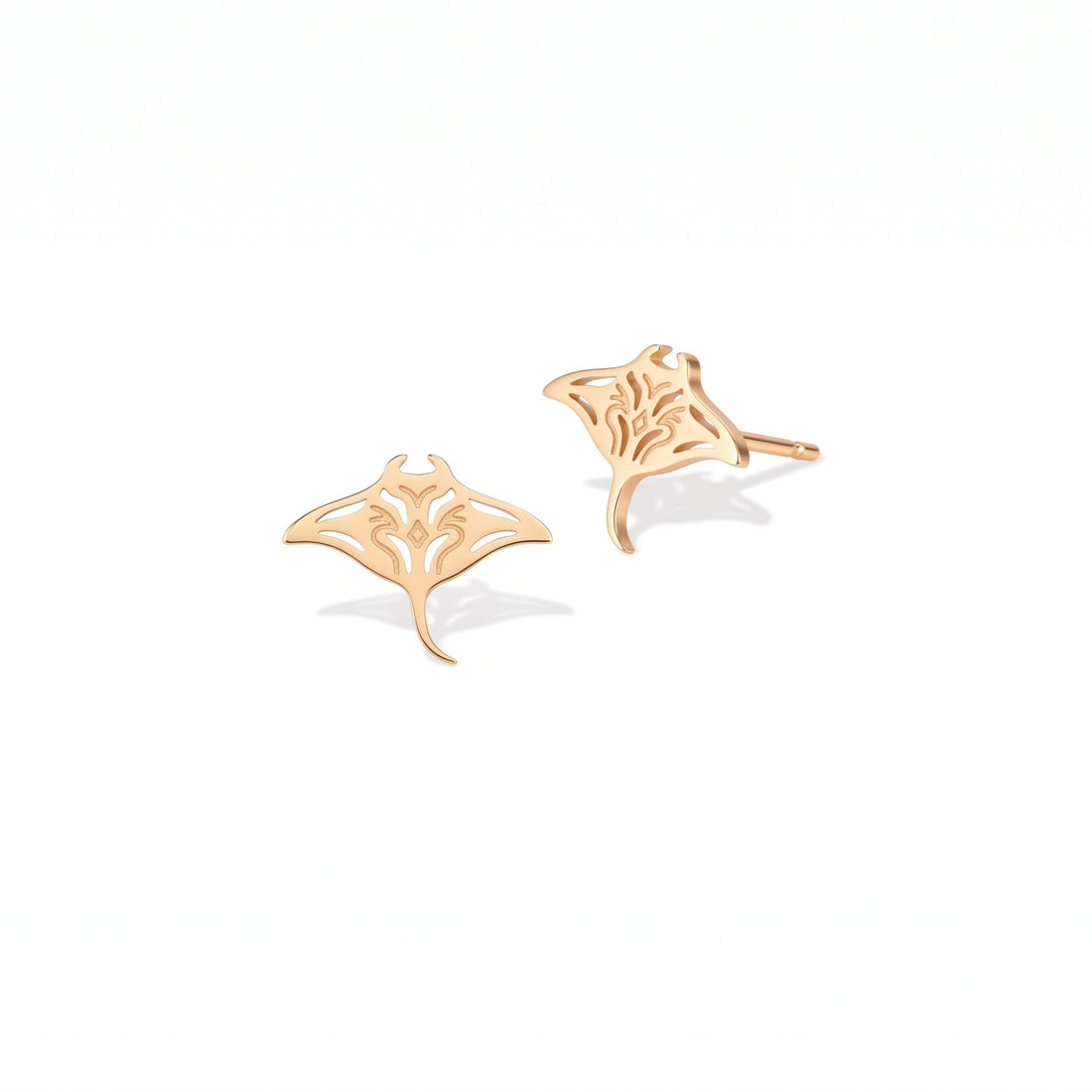 Manta Ray Stud Earrings