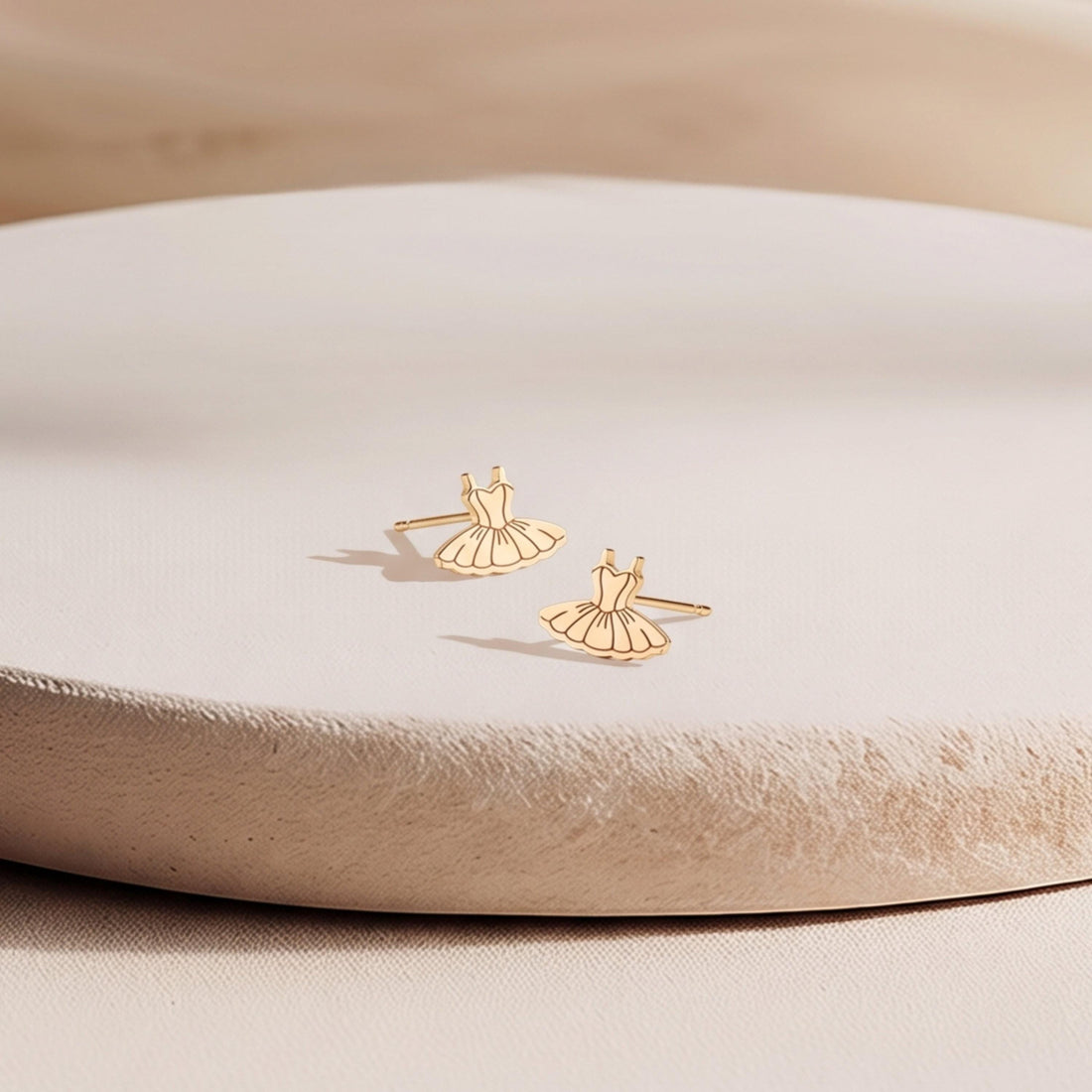 Ballet Dress Dancer Stud Earrings