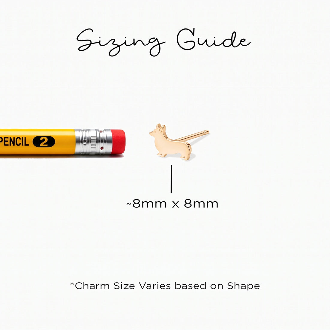 Corgi Charm Stud Earrings