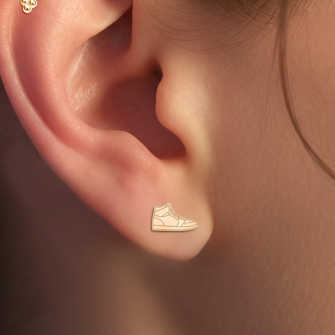 High Top Sneaker Stud Earrings