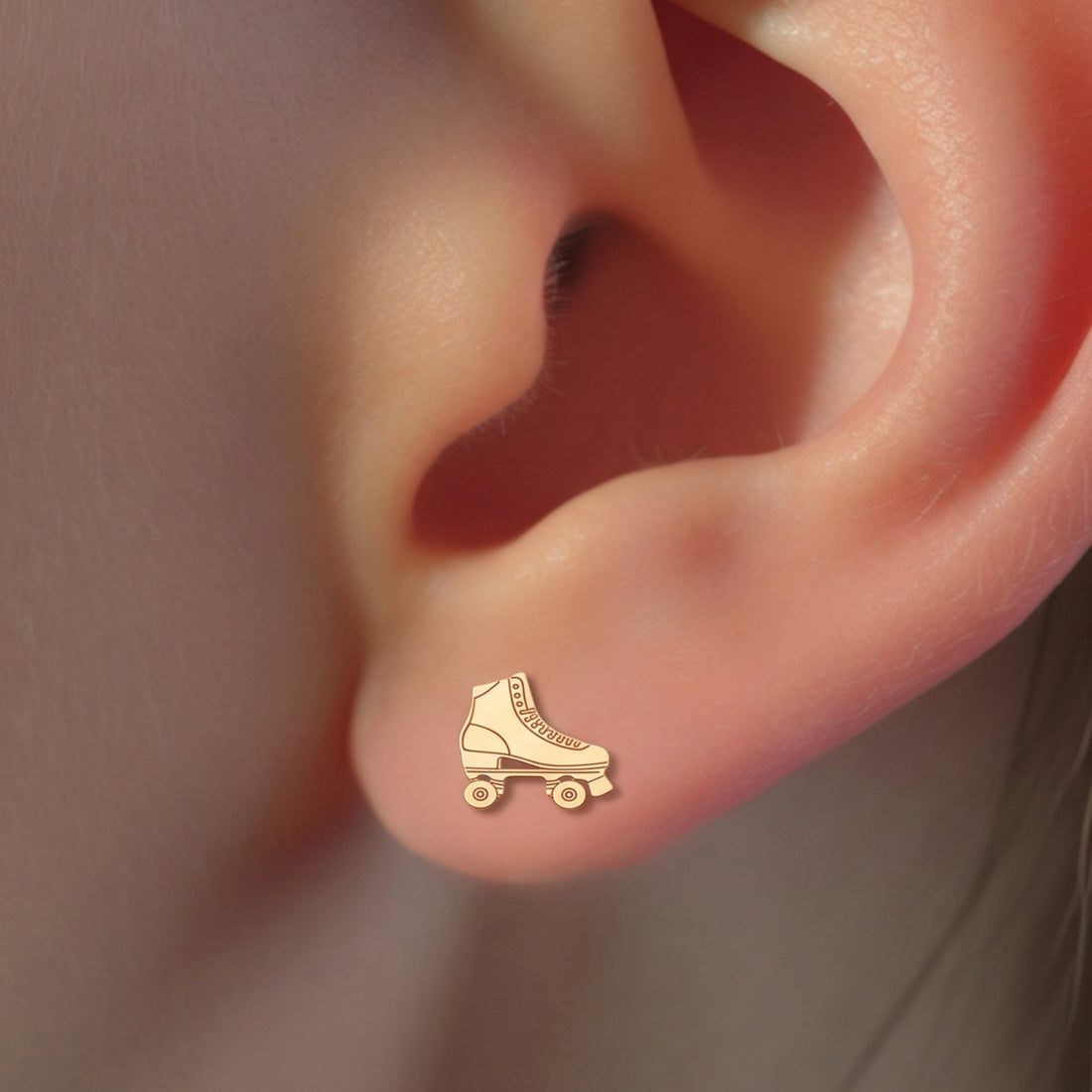 Retro Roller Skate Stud Earrings