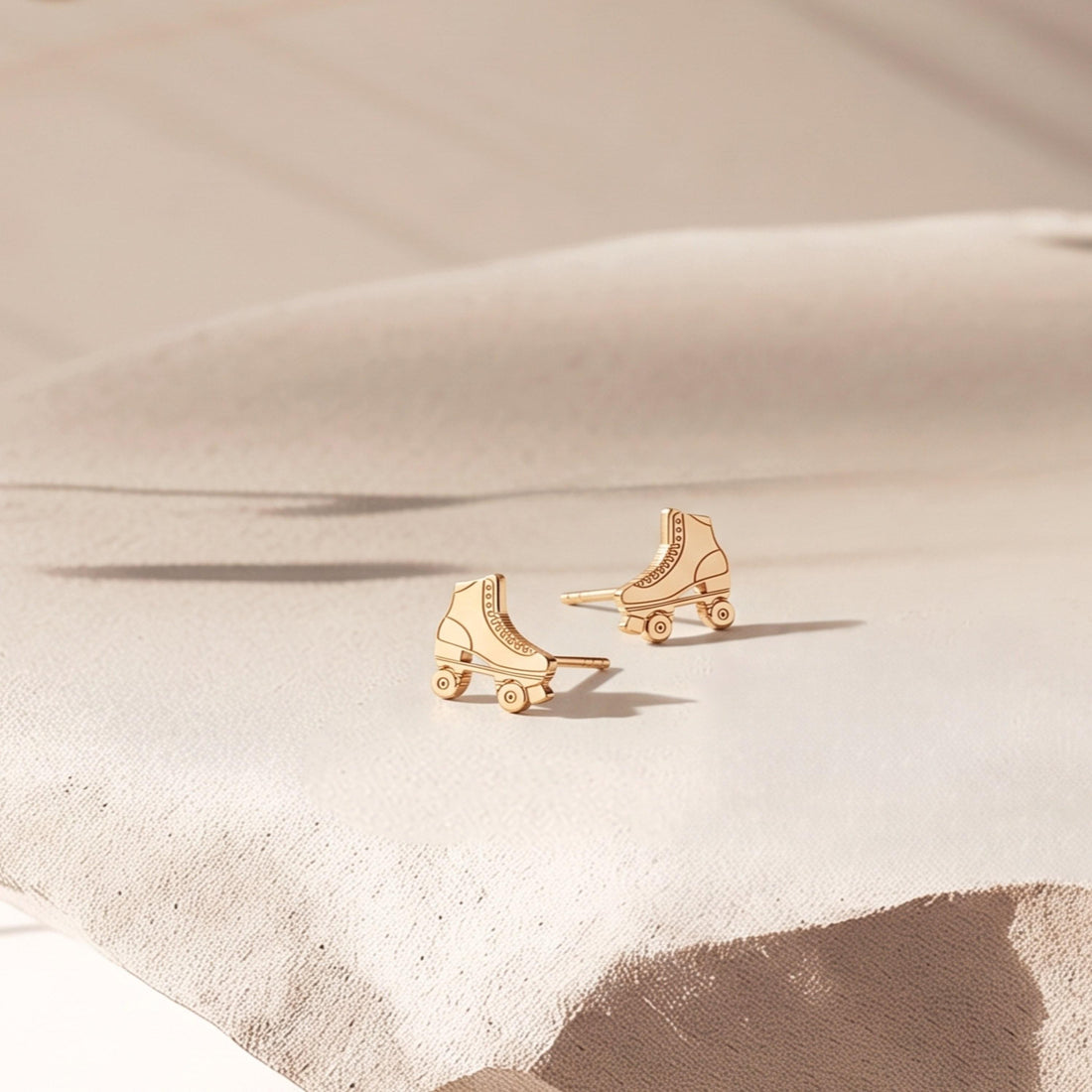 Retro Roller Skate Stud Earrings