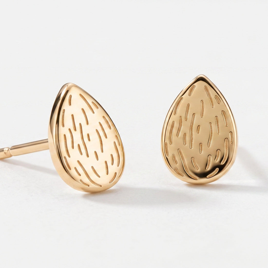 Almond Seed Stud Earrings