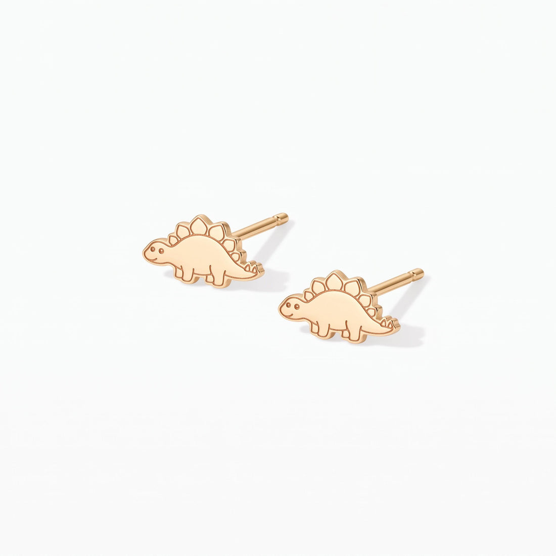 Stegosaurus Charm Stud Earrings