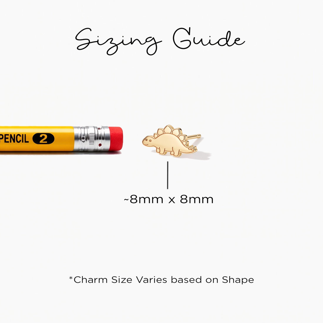Stegosaurus Charm Stud Earrings