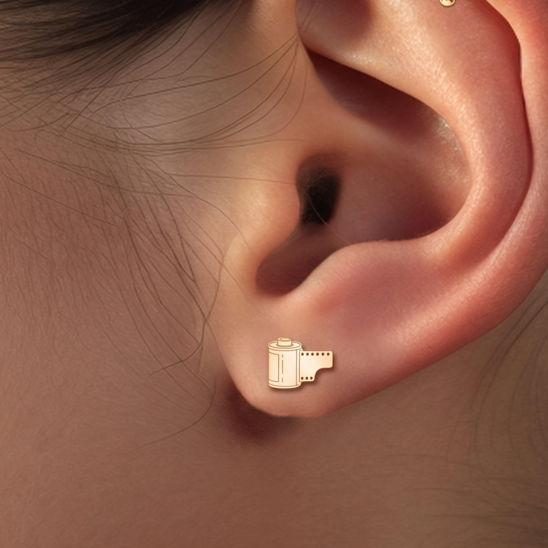 Film Roll Photo Stud Earrings
