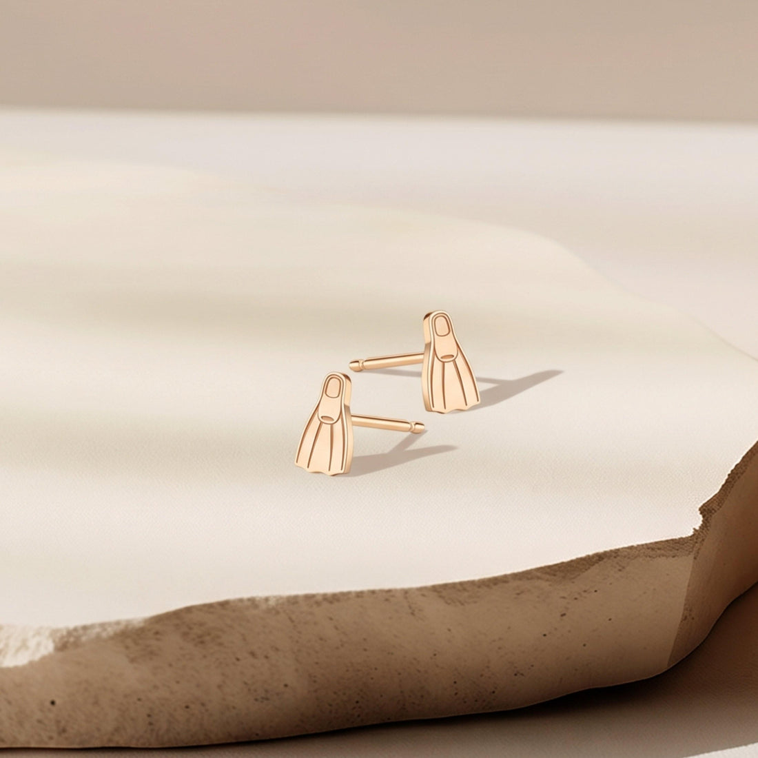 Diver Fin Stud Earrings