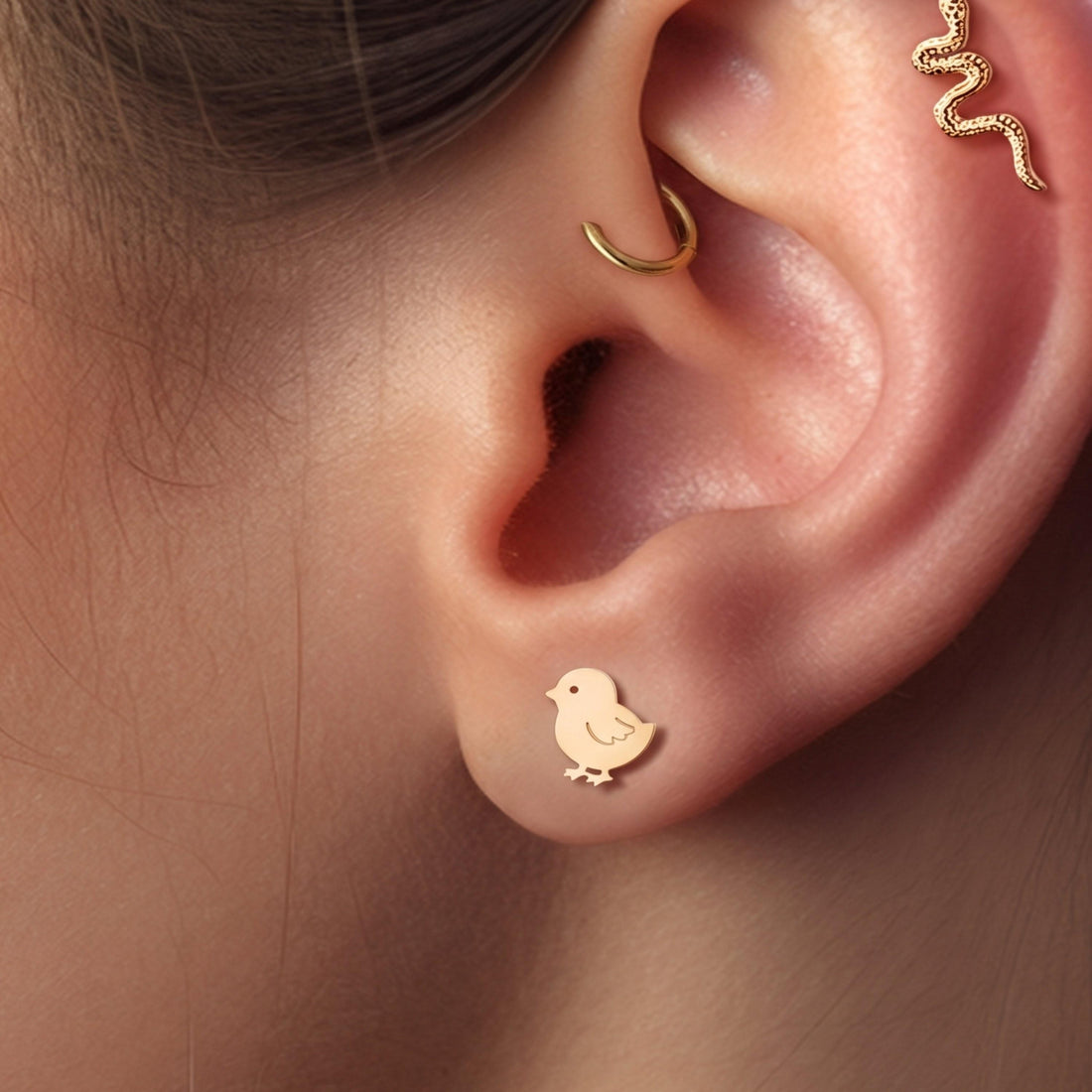 Baby Chick Stud Earrings