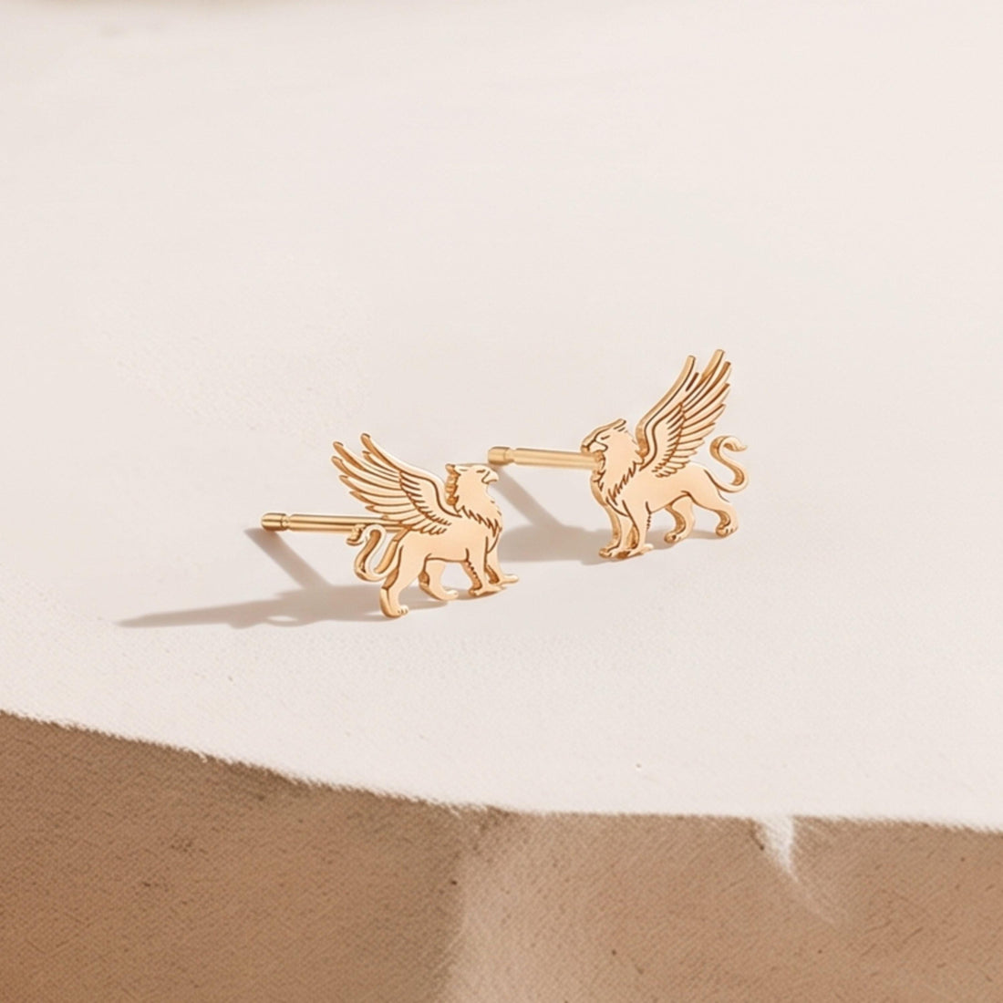 Mythical Griffin Stud Earrings