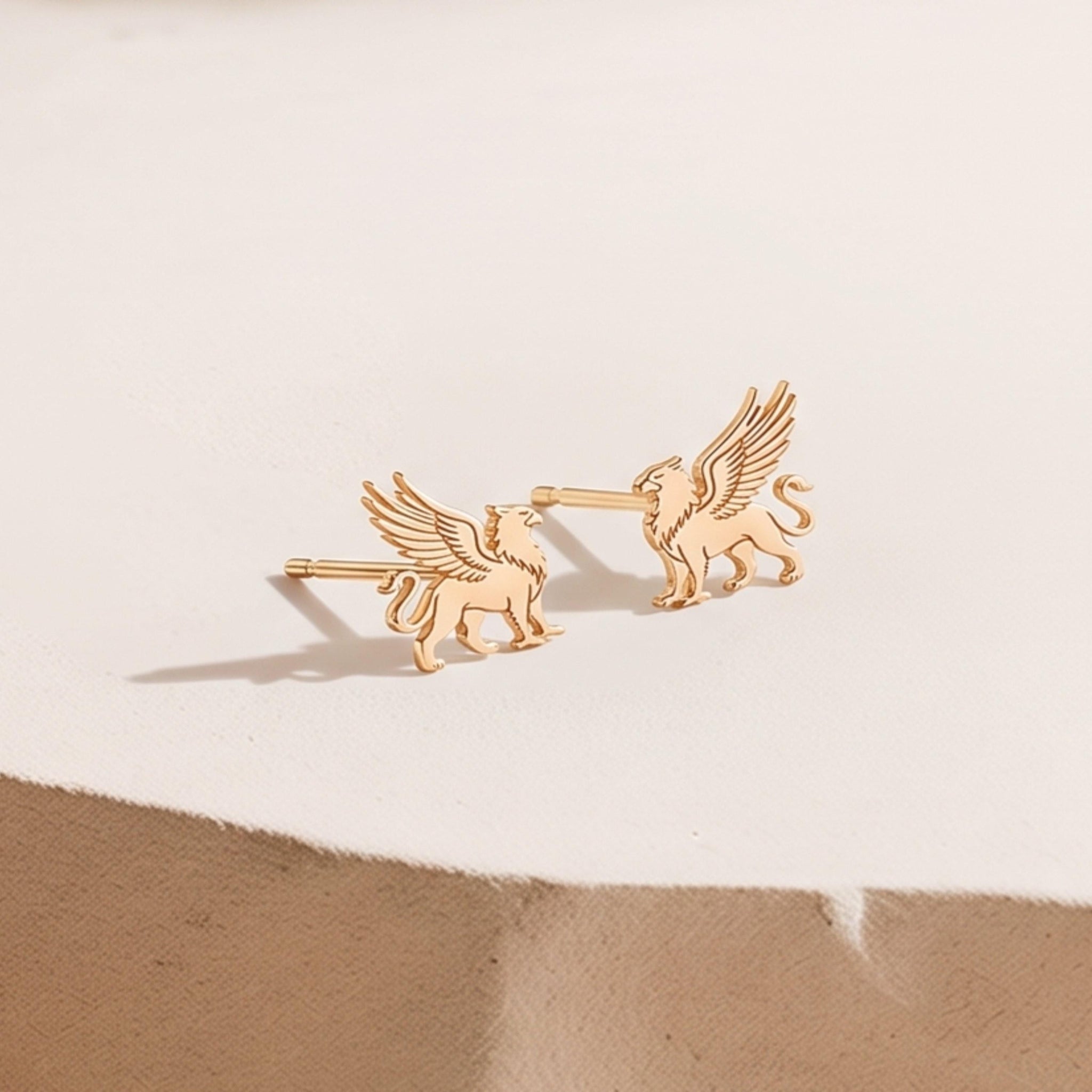 Mythical Griffin Stud Earrings