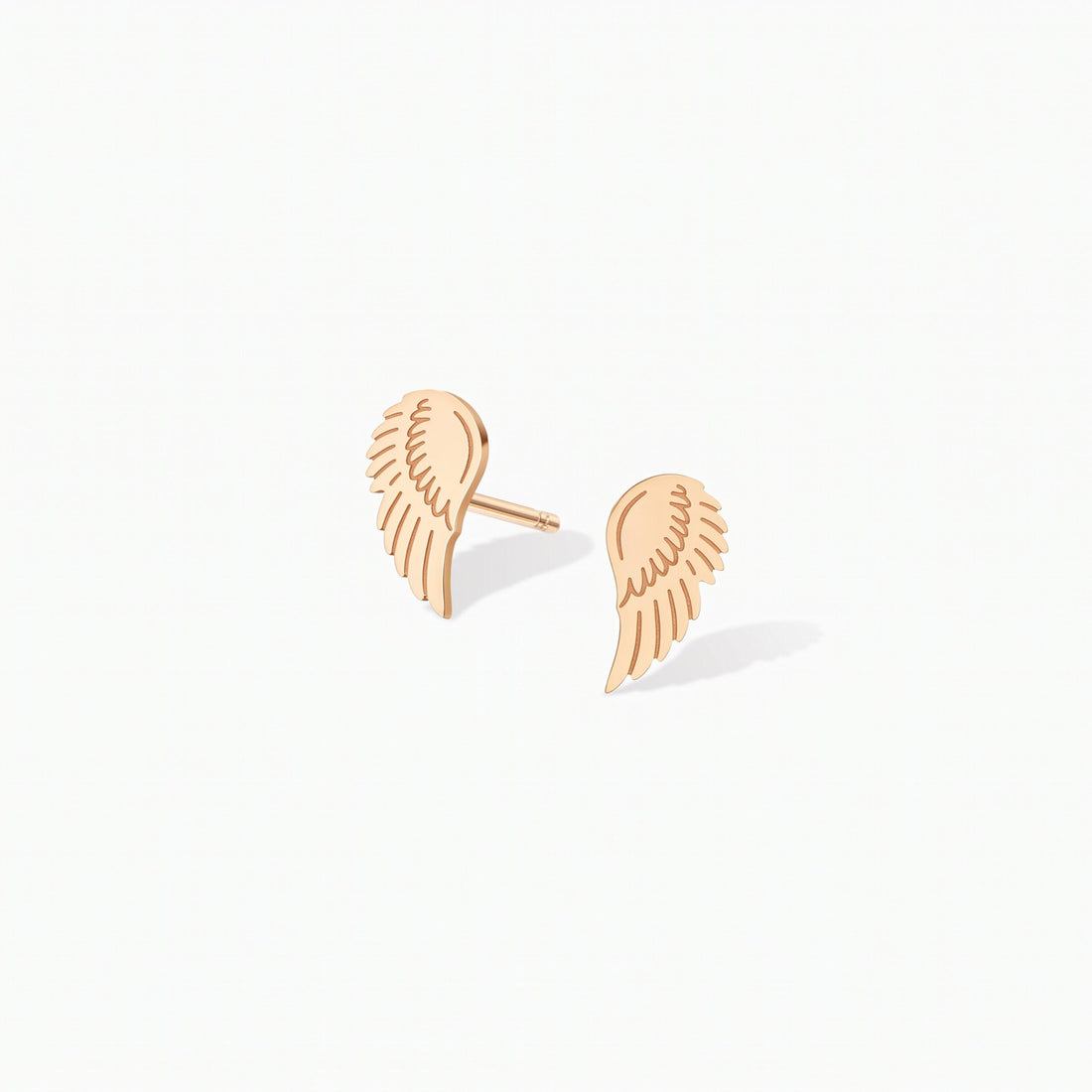Angel Wings Charm Stud Earrings