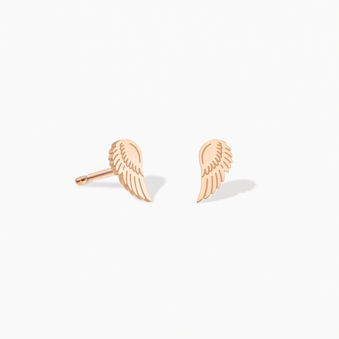 Angel Wings Charm Stud Earrings