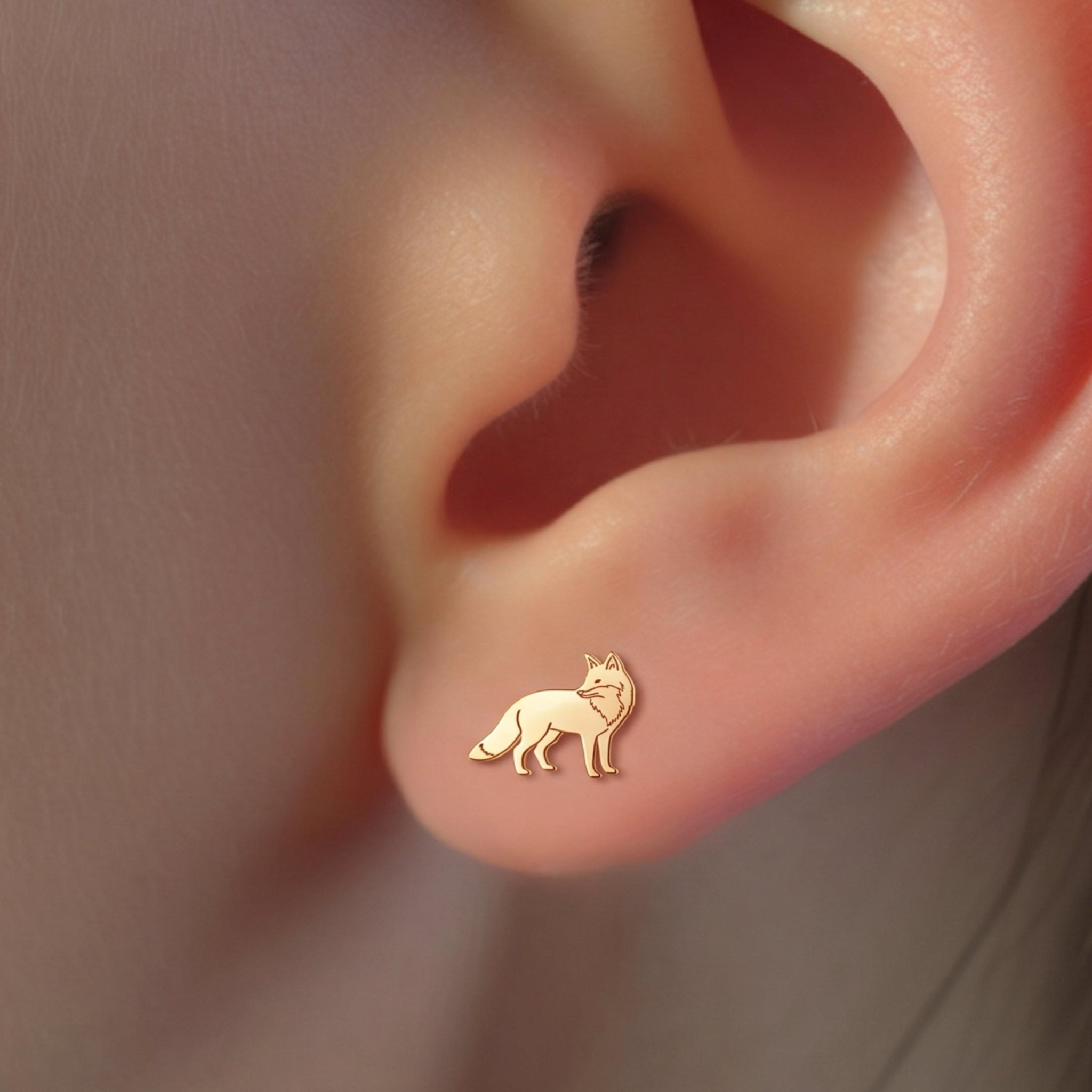 Fox Hunter Stud Earrings