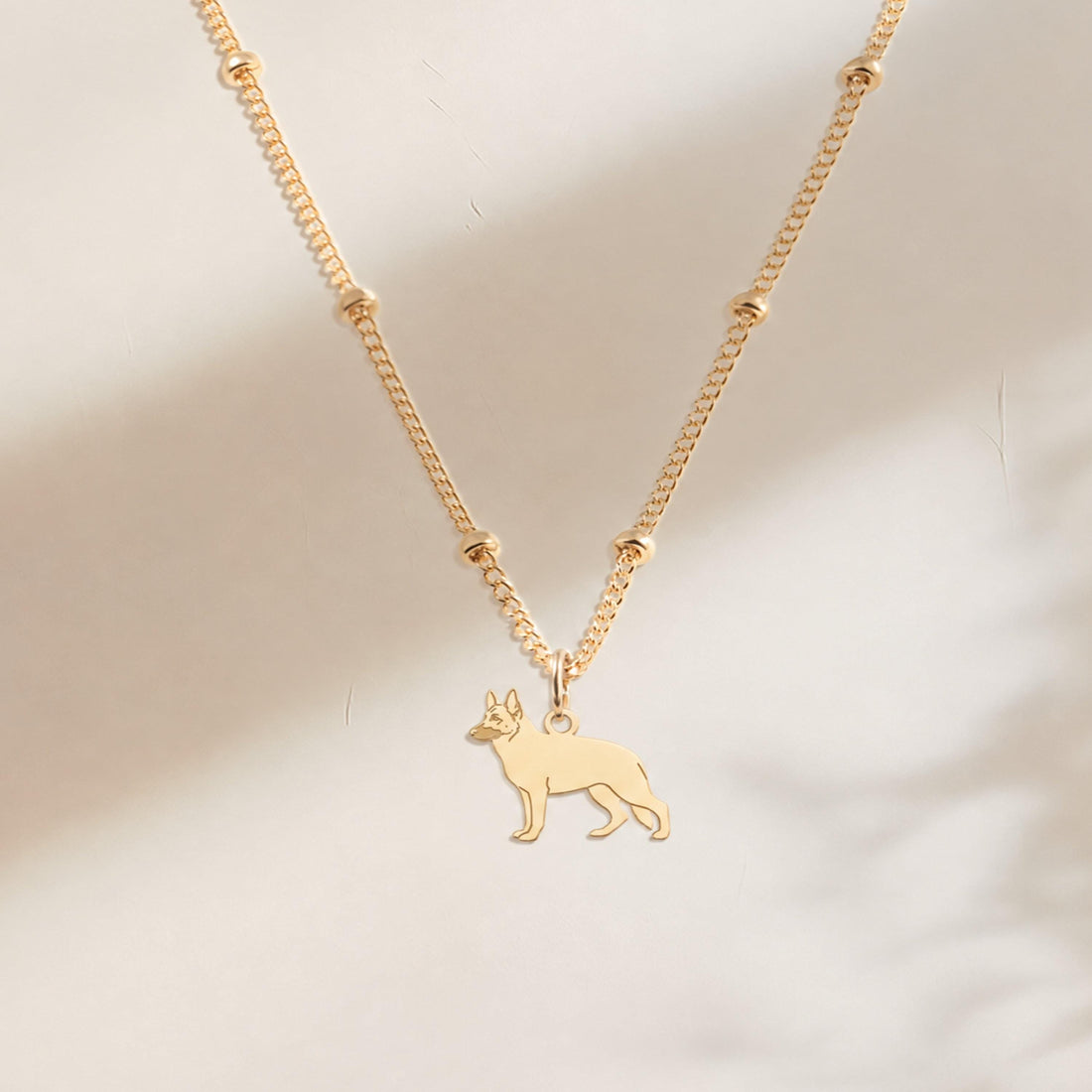 German Shepherd Beady Necklace