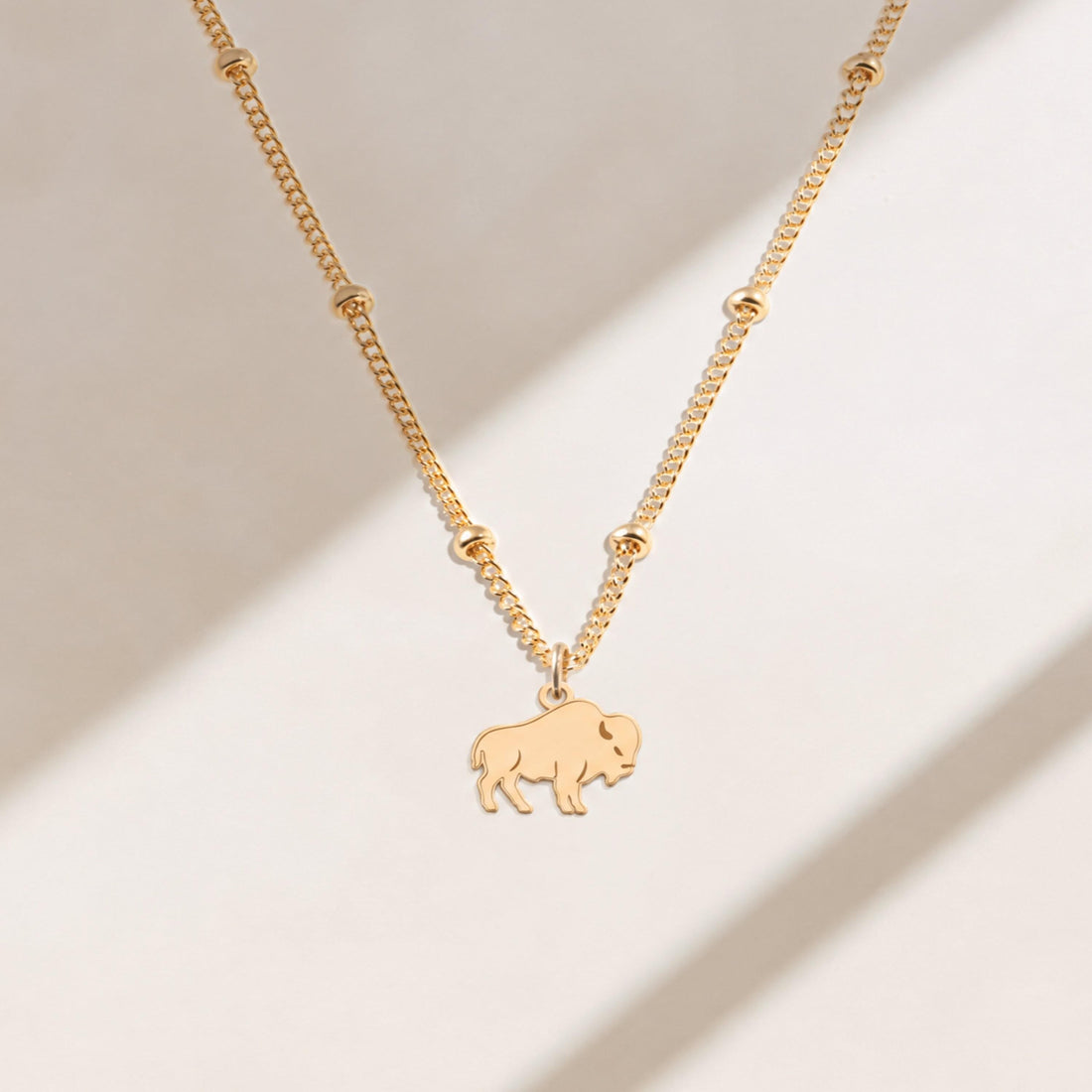 American Bison Bead Necklace