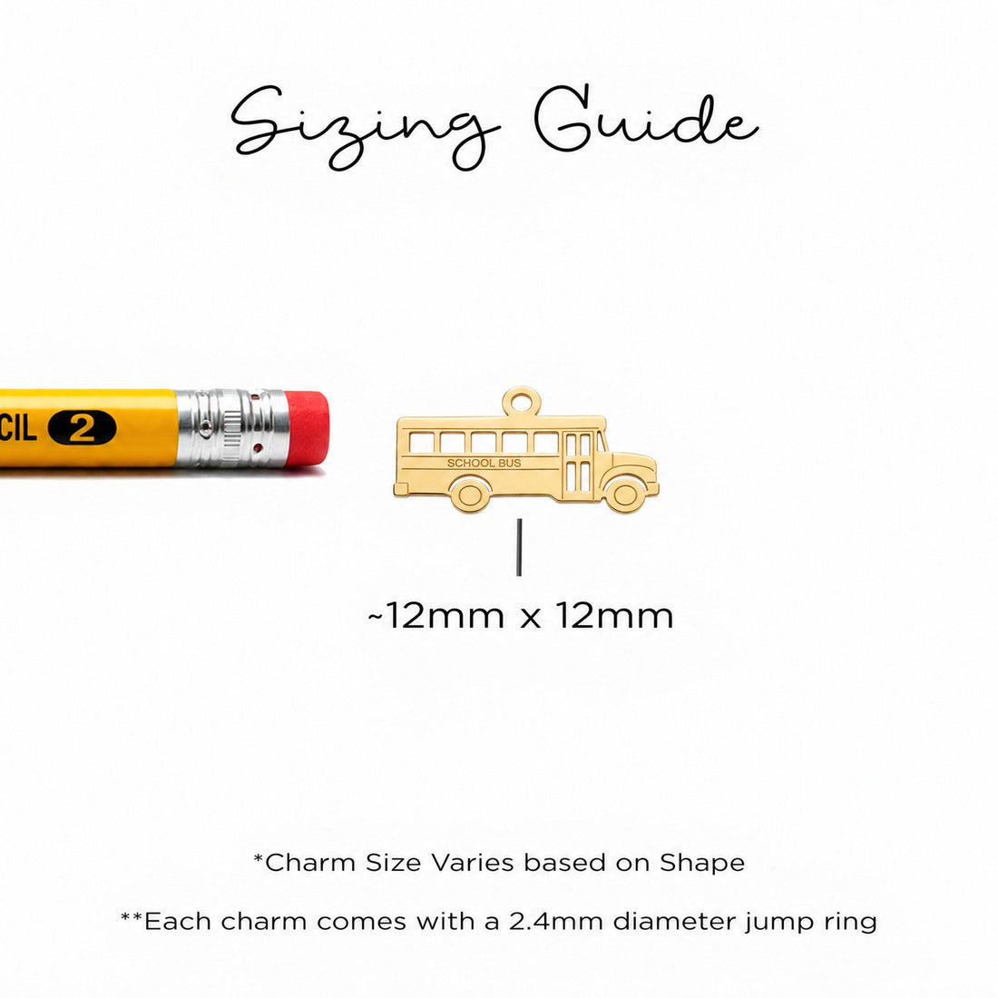 School Bus Charm Necklace