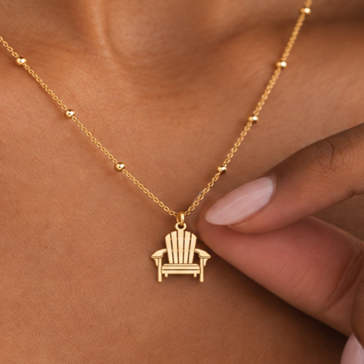 Adirondack Chair Charm Necklace