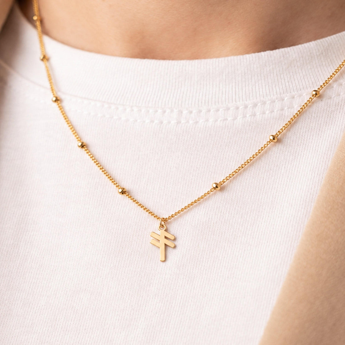 Rune Symbol Beady Necklace