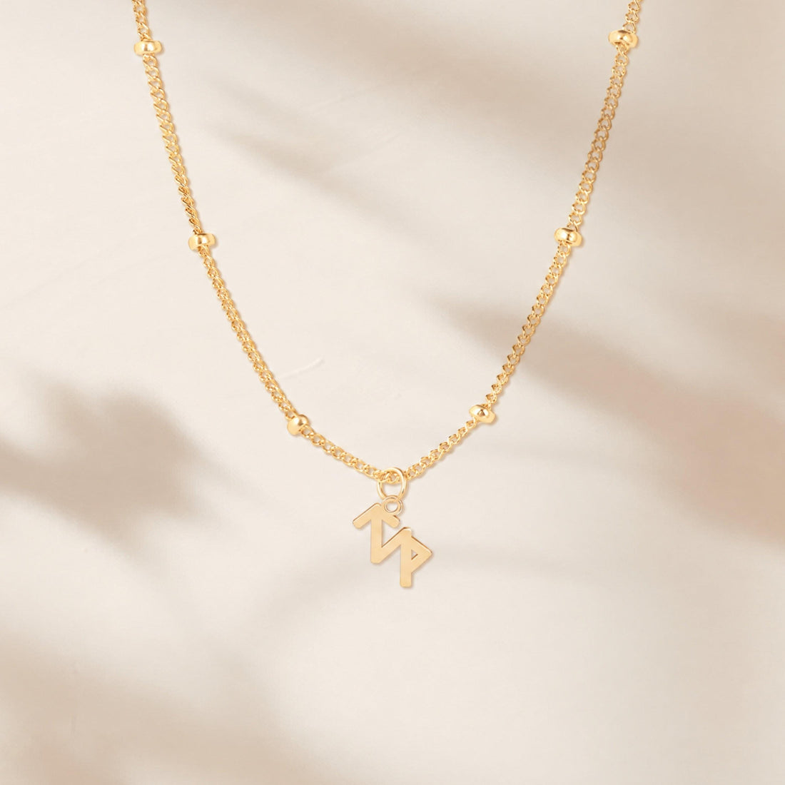 Sagittarius Symbol Beady Necklace